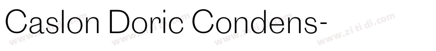 Caslon Doric Condens字体转换